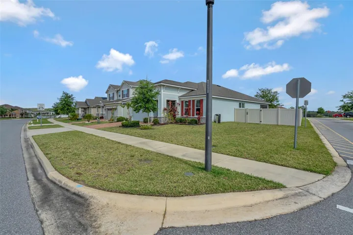 View of large corner lot and side yard.