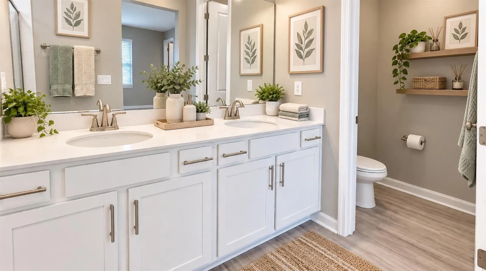 Virtually Staged-Main Bathroom