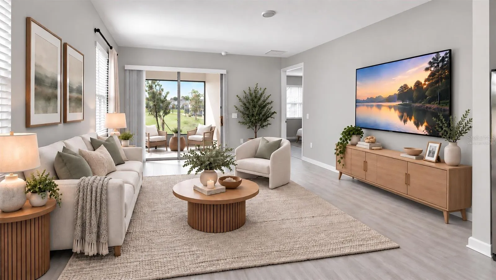 Virtually Staged- Living Room