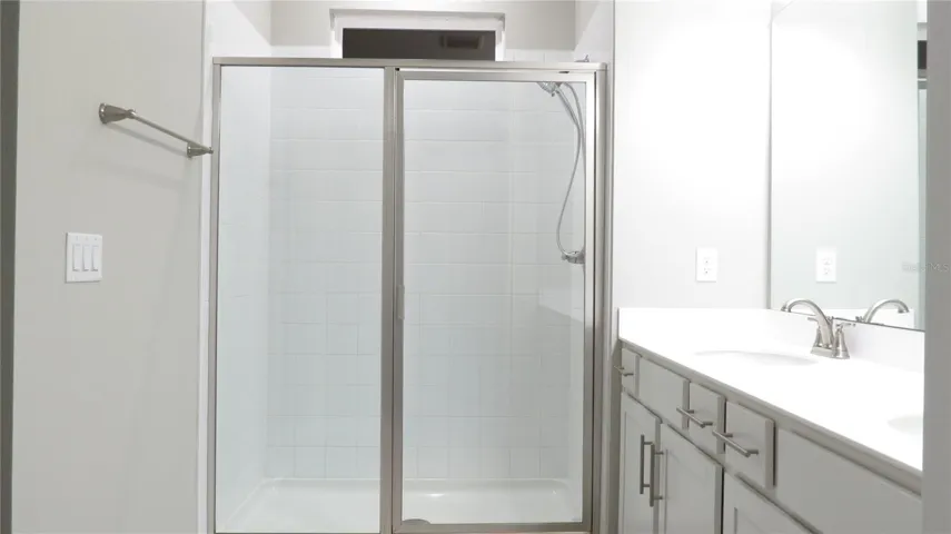 Spacious shower