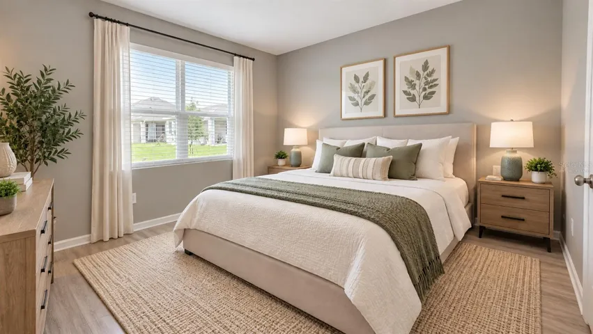 Virtually Staged-Main Bedroom
