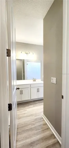 Spacious guest bathroom