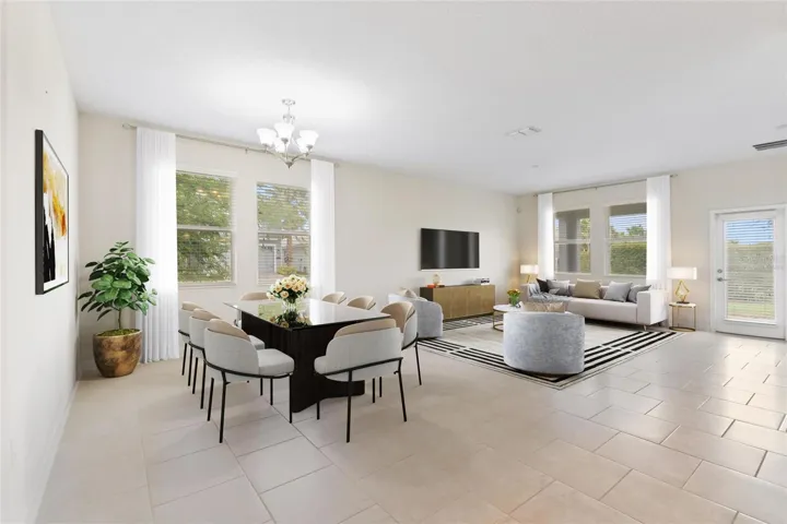 Virtually Staged - Living / Dining / Great Room