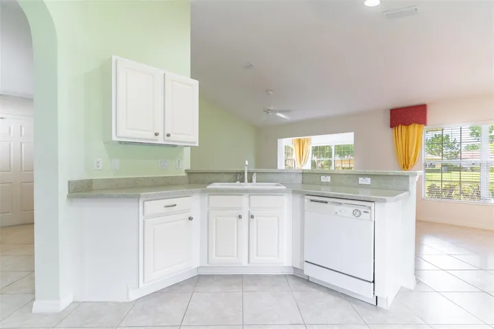 Kitchen opens to great room