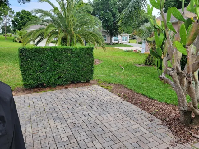 Outside Pavered Patio Area