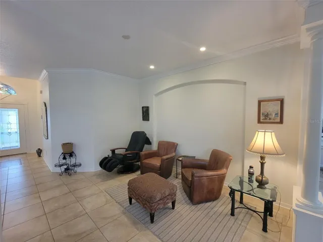 Living Room with Large Wall Niche