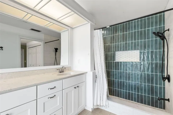 Vanity 2 - roman shower recently redone
