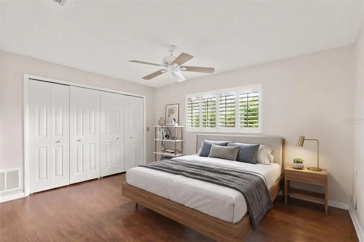 Virtually staged bedroom 2