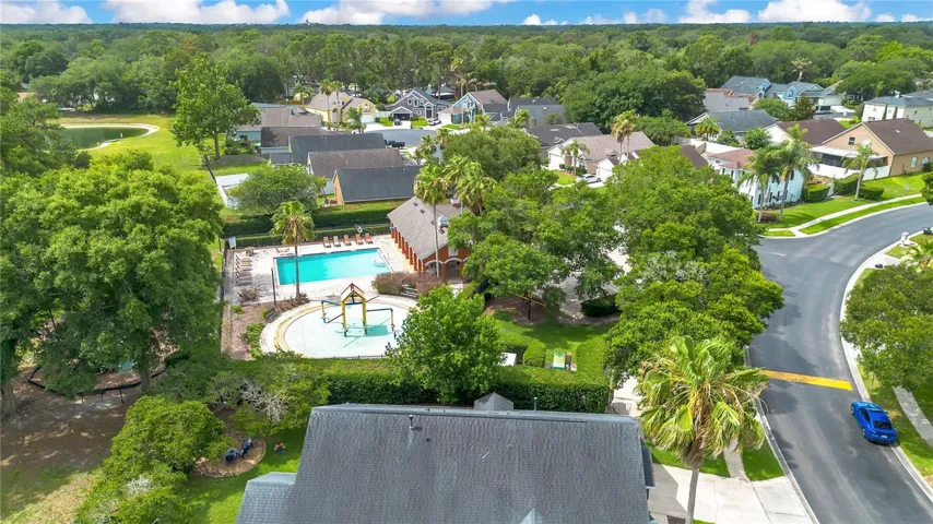 Community pool and splash pad