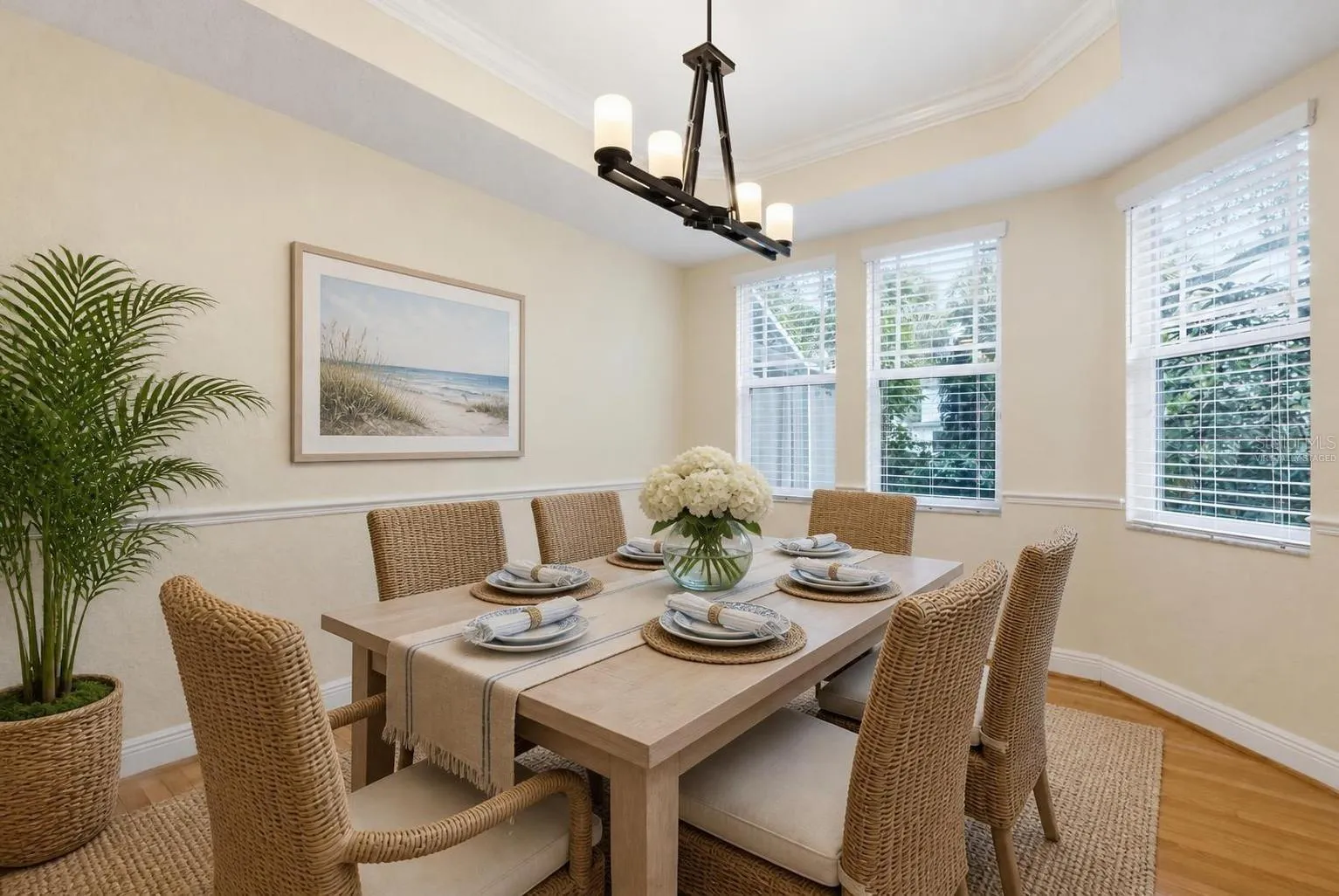 Virtually Staged Dining Room