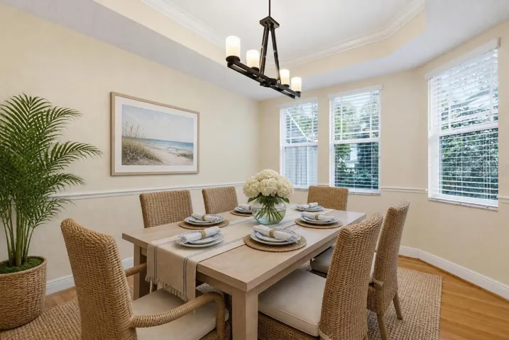 Virtually Staged Dining Room
