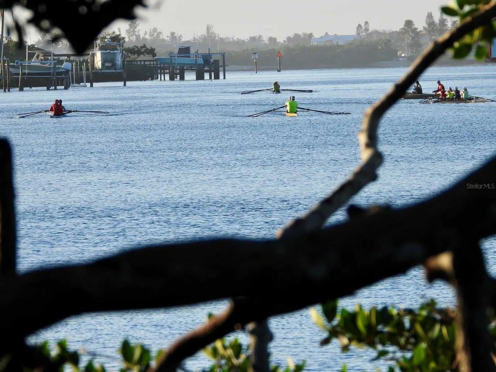 Crew teams on the intracoastal