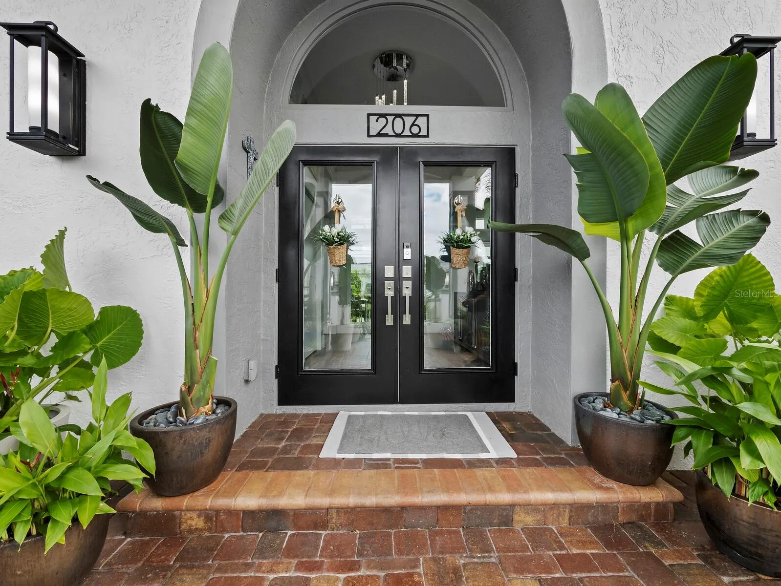 Front French doors