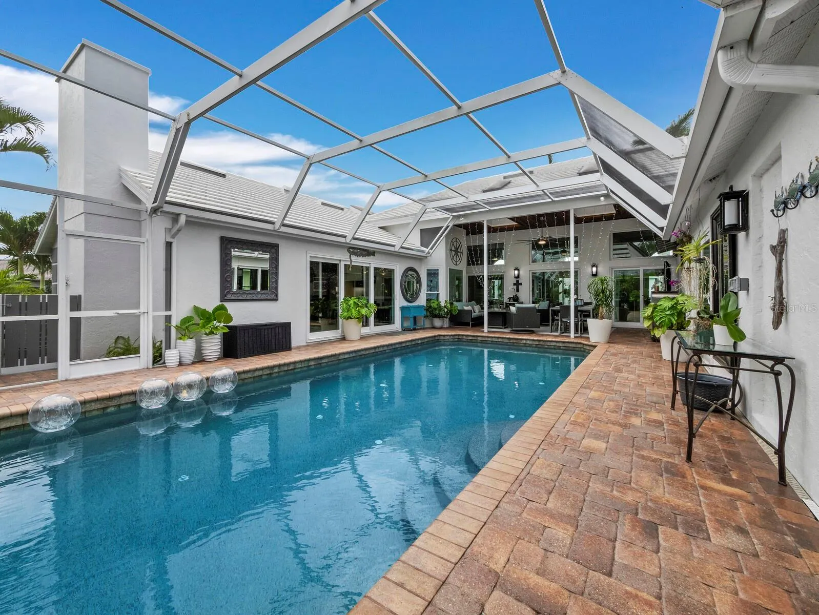 Pool view looking southeast