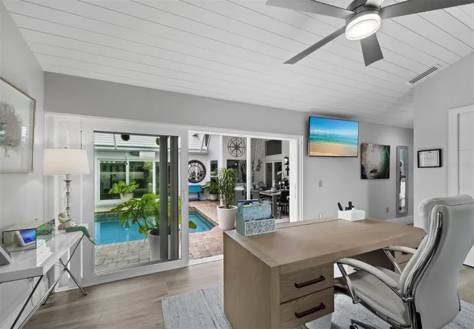 office -view to pool