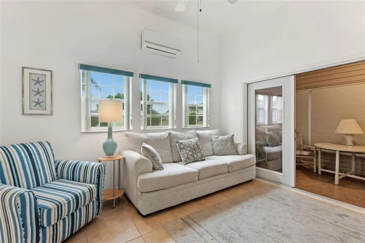Living Room with pull out couch