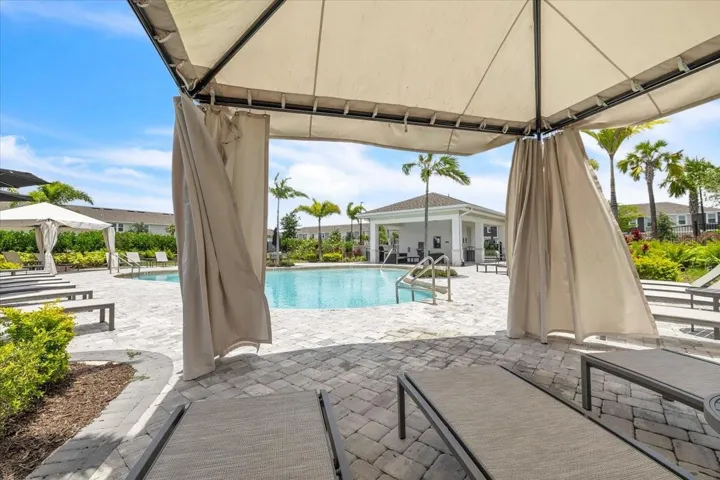 Cabanas available for shade and parties