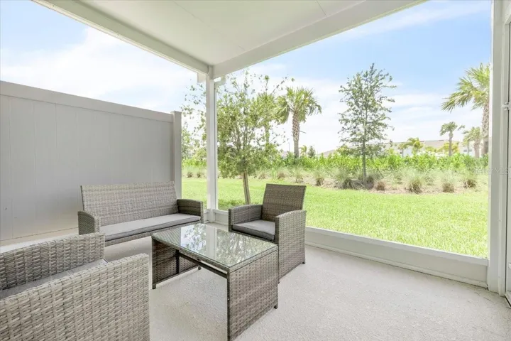 Brand New outdoor patio with extended roof