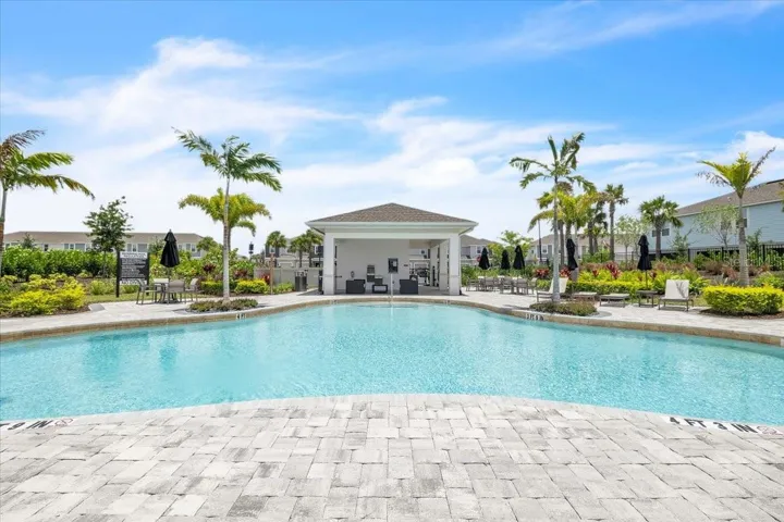 Large resort pool
