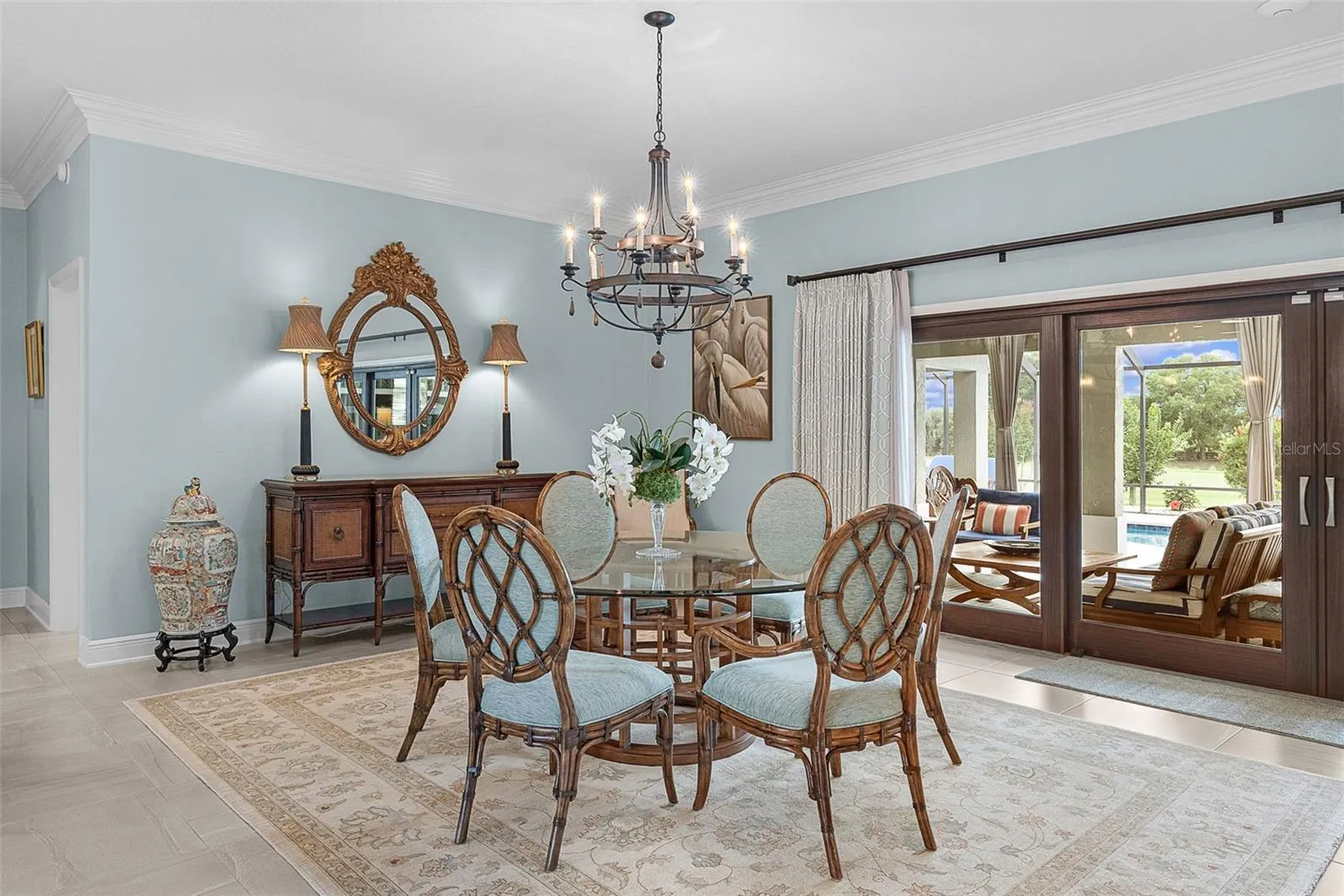 Dining room with view to outside