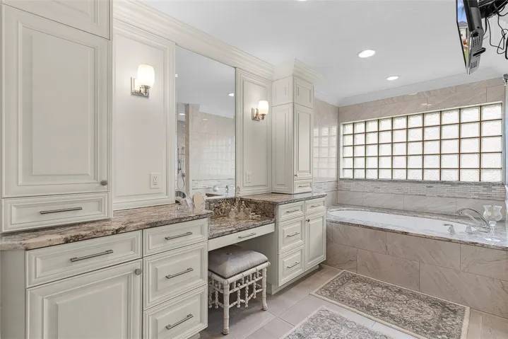 Large vanity & tons of storage