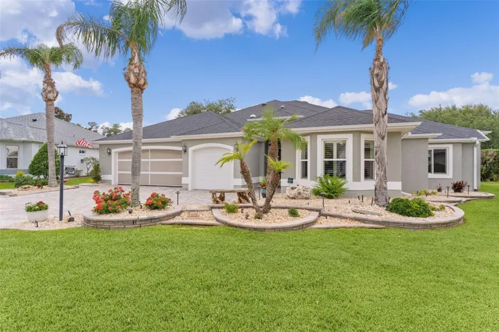 Landscaping is very inviting