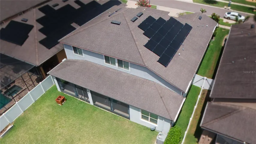 aerial backyard