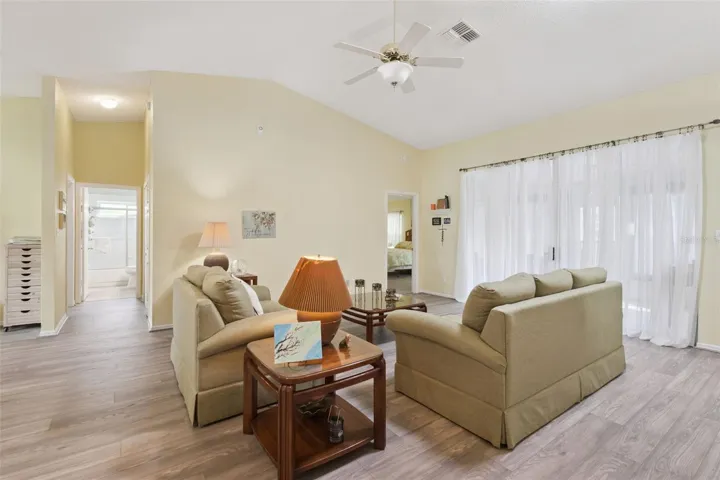 Living Room into Primary Suite