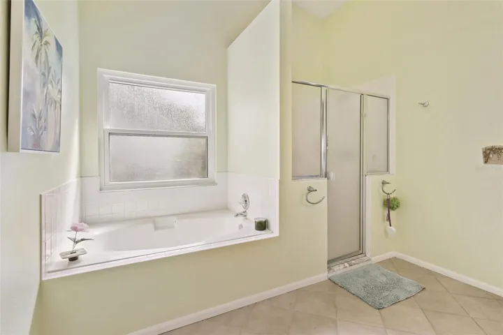 Ensuite Bathroom with Jacuzzi Tub and Shower