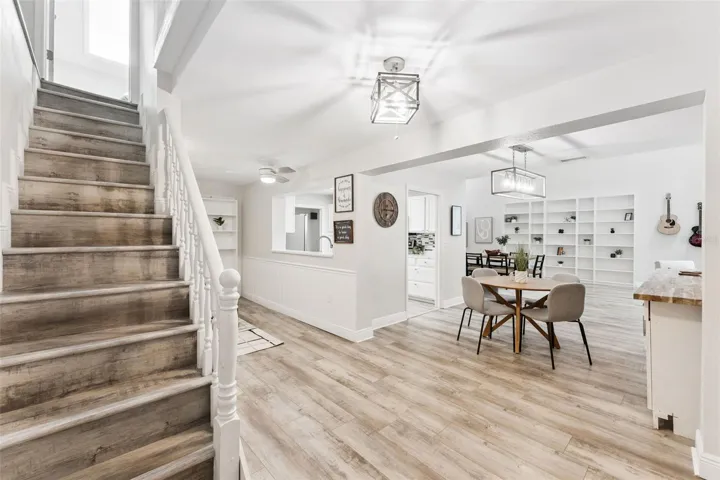 Stairs leading to the loft