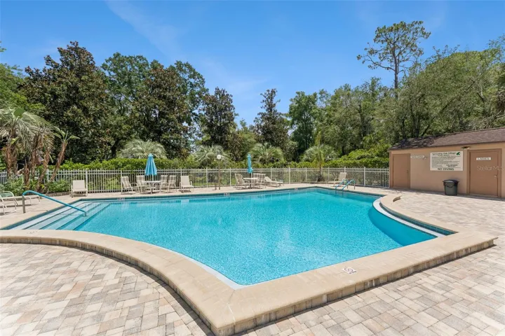 Community pool just across the street