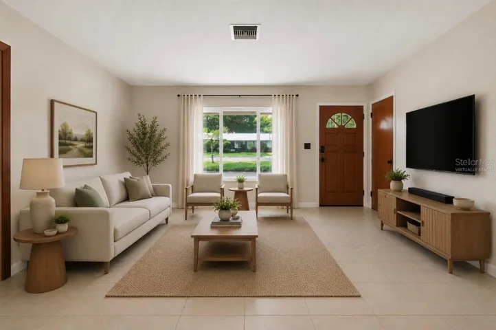 LIVING ROOM (virtually staged)