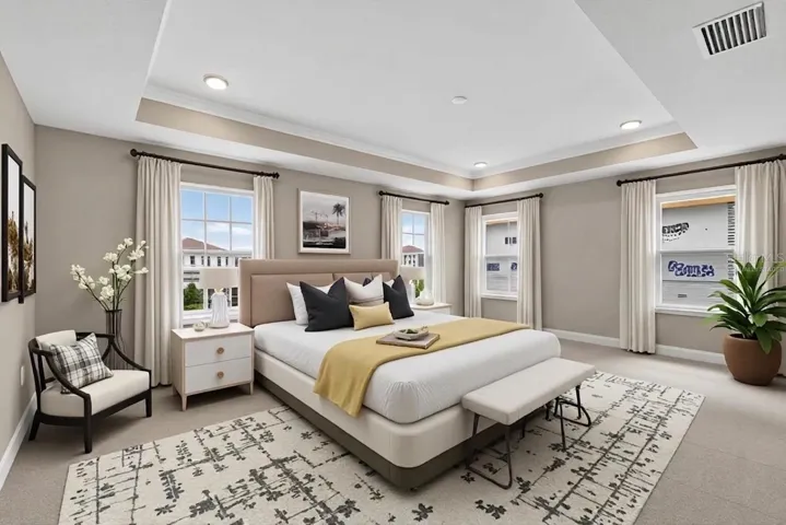 Primary Bedroom (virtually staged)