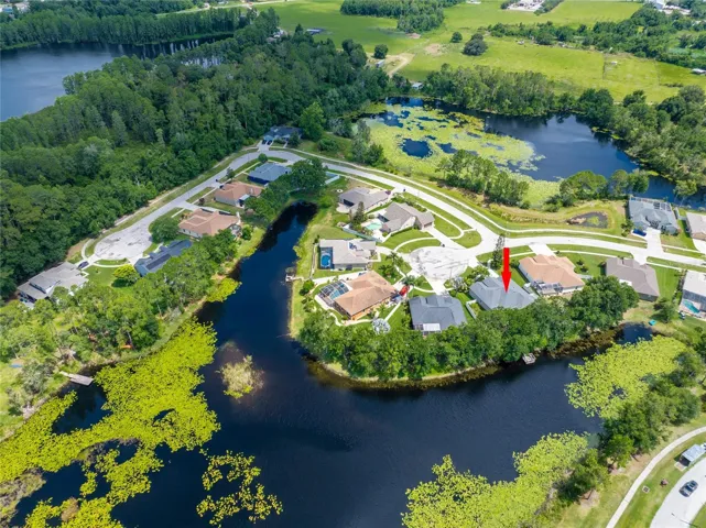 DRONE SHOT OF HOME AND BETTER SHOT OF LAKE