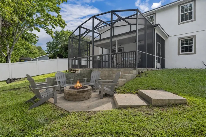 Firepit Virtually Staged