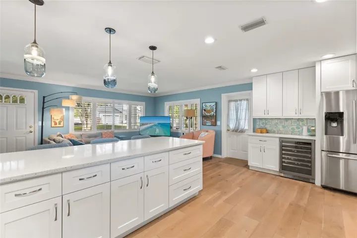 kitchen and beverage bar