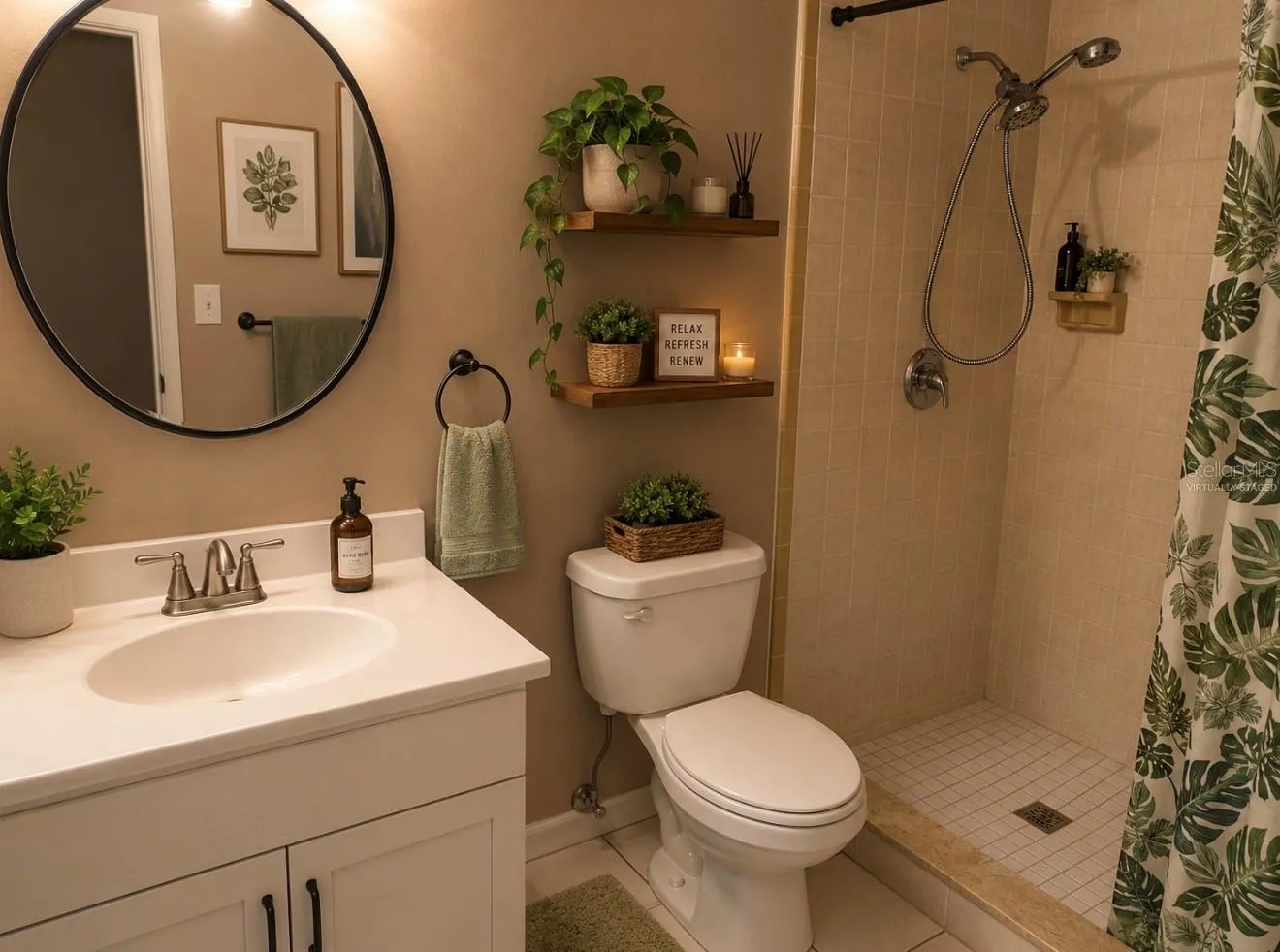 Master Bath Virtually Staged