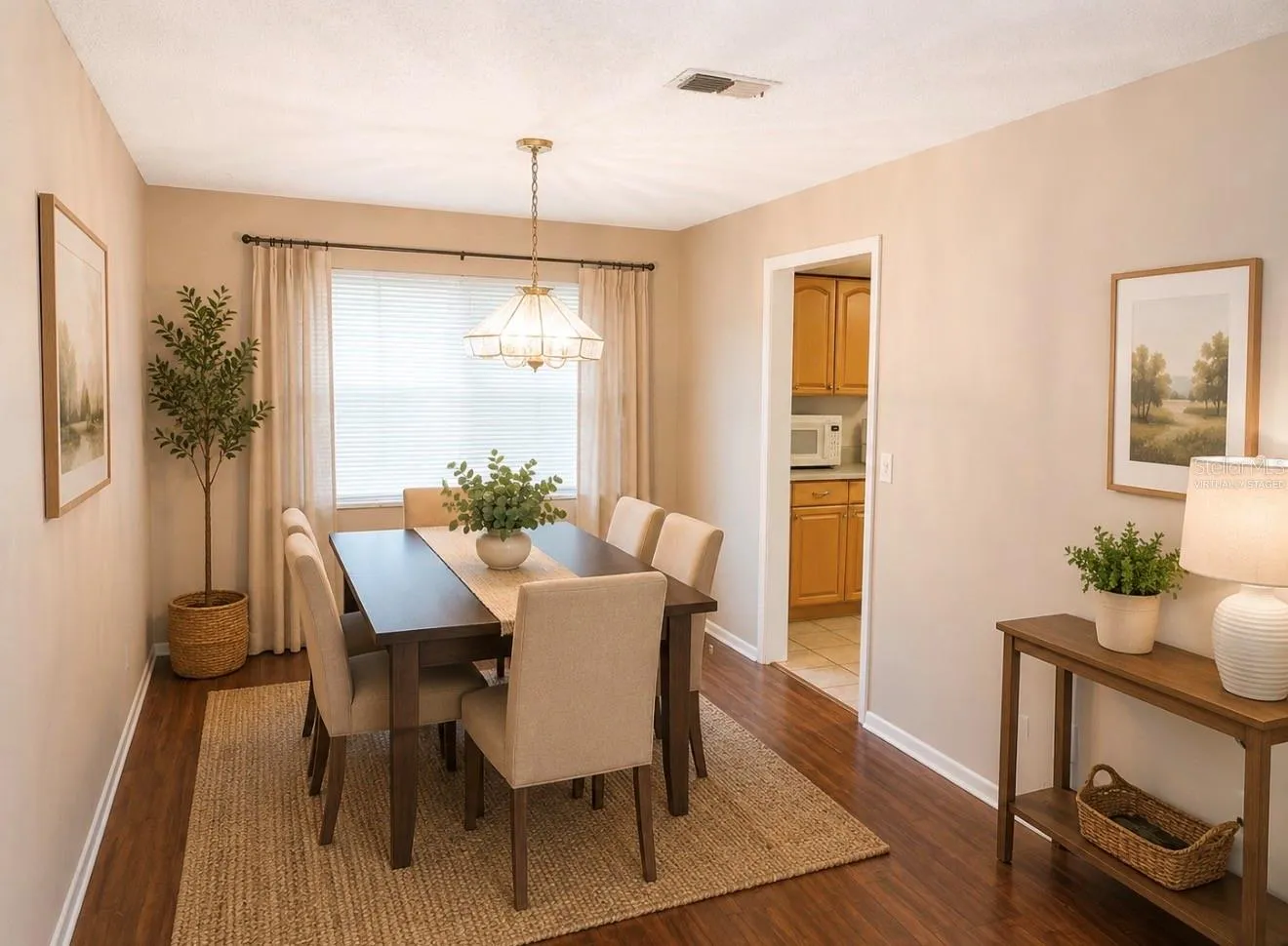 Dining Room Virtually Staged