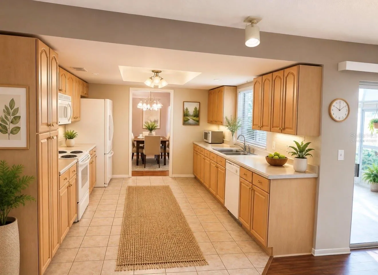 Kitchen Virtually Staged
