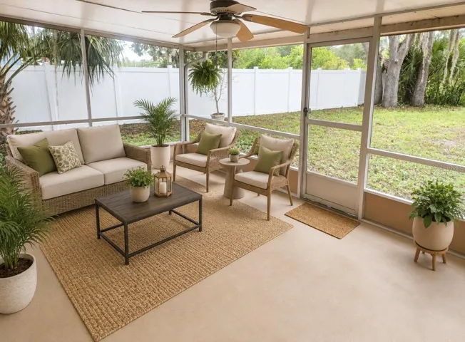 Porch Virtually Staged