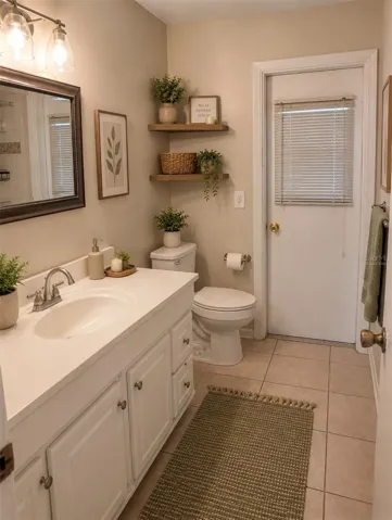 Hallway Bath Virtually Staged