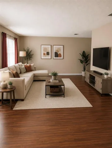 Family Room Virtually Staged