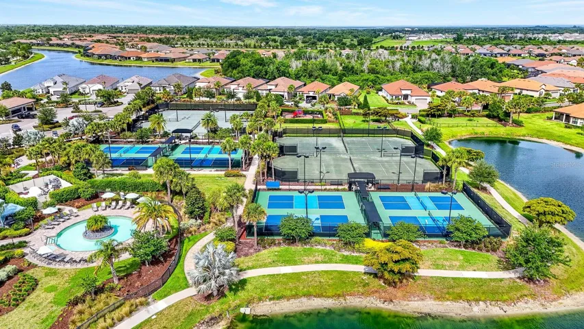 Pickleball and tennis courts
