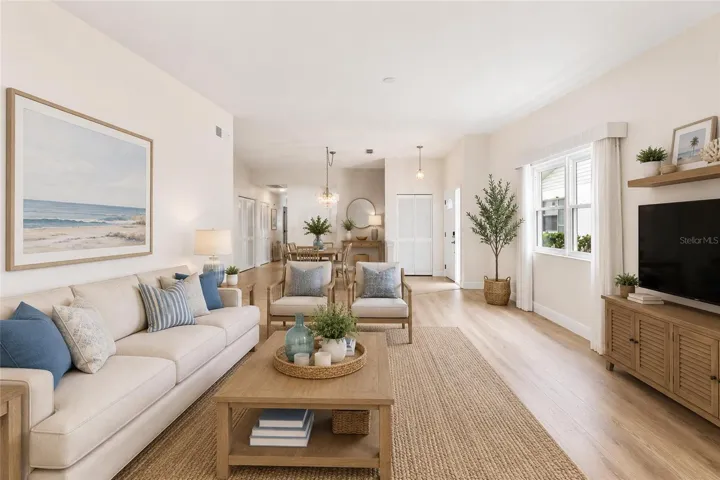 Living Room/dining room and front entrance