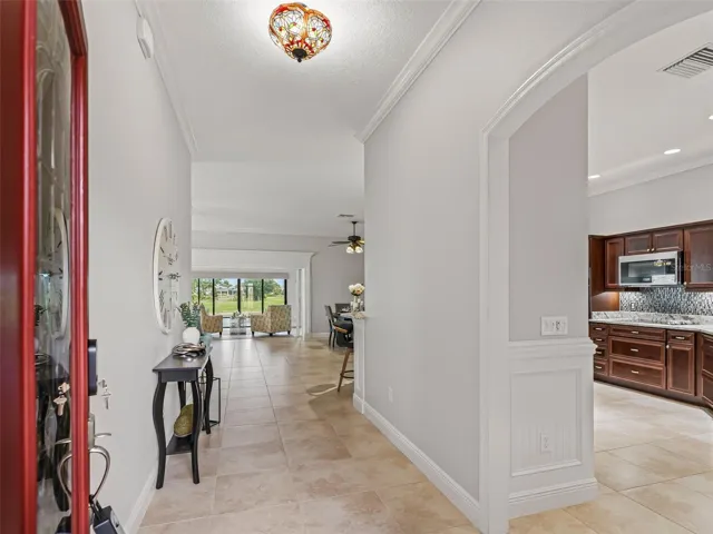 Entrance with view to large Florida room