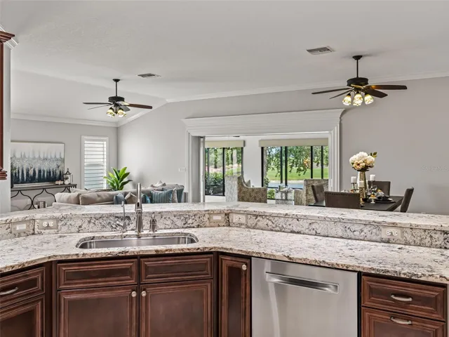 Notice the wood millwork around the doors and windows.