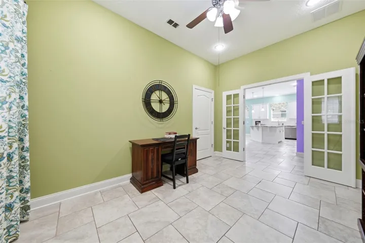 Den/Office/Flex space with French doors