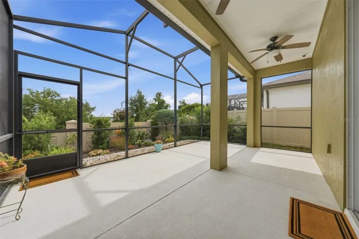 Rear screen patio