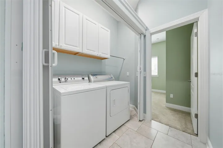 Laundry area leading into Guest Suite