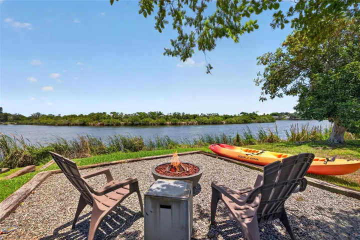 Large fire pit area